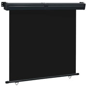 Tenda Laterale per Terrazzo 160x250 cm Nera cod mxl 63999