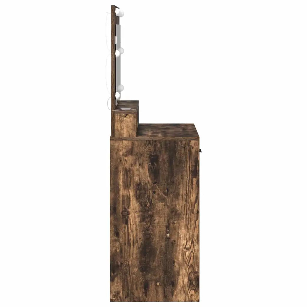Tavolo da Trucco Rovere fumé 79 x 41 x 135 cm Legno multistrato 865086