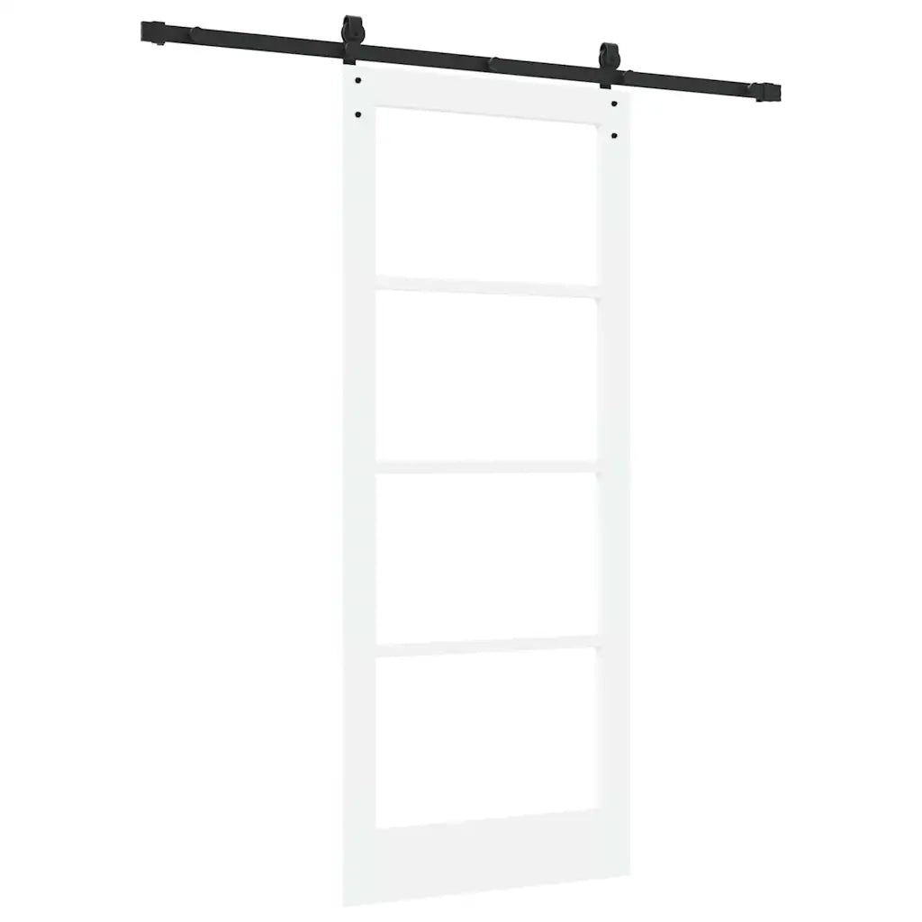 Porta scorrevole ORKDAL Bianco e Nero 83 x 202 cm 3331830
