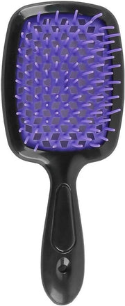 Piastra per arricciare capelli a setole ricurve adatta a tutti i tipi di capelli disponibile in nero e viola