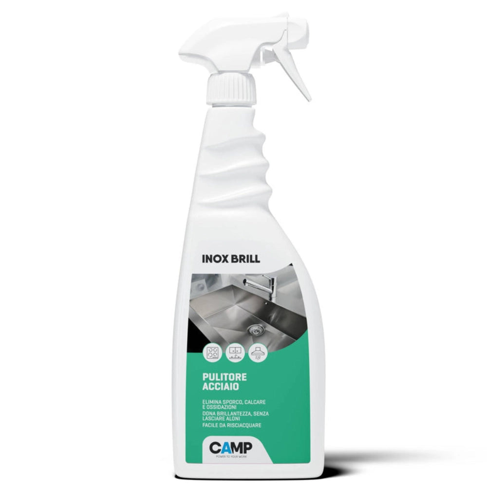 Inox brill 750 ml pulitore lucidante e protettivo per superfici in acciaio