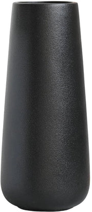 Vasi Nero 20 cm alti, vasi da tavolo moderni in ceramica per decorazione interna, vasi decorativi per pampas.