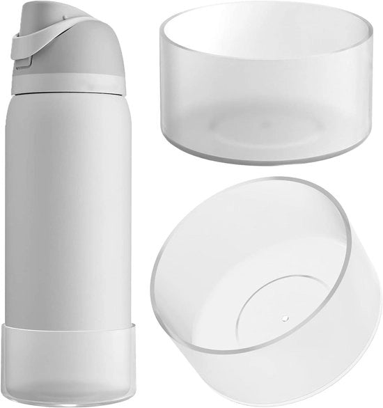 Sostegno per Ossidiana Acqua Compatibile con Owala FreeSip 950ml Twist Antiscivolo Cappuccio - Translucido (2 pezzi)