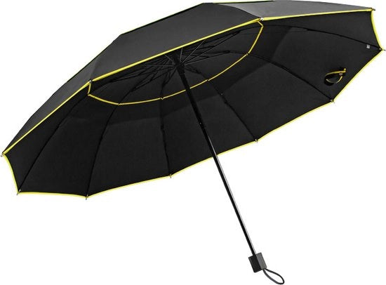 Paraplu da Golf Automatico Aperto Chiusura Efficace Compatta Grande Ombrello a Doppia Cupola Spessa Oversized Parapluie da Pioggia