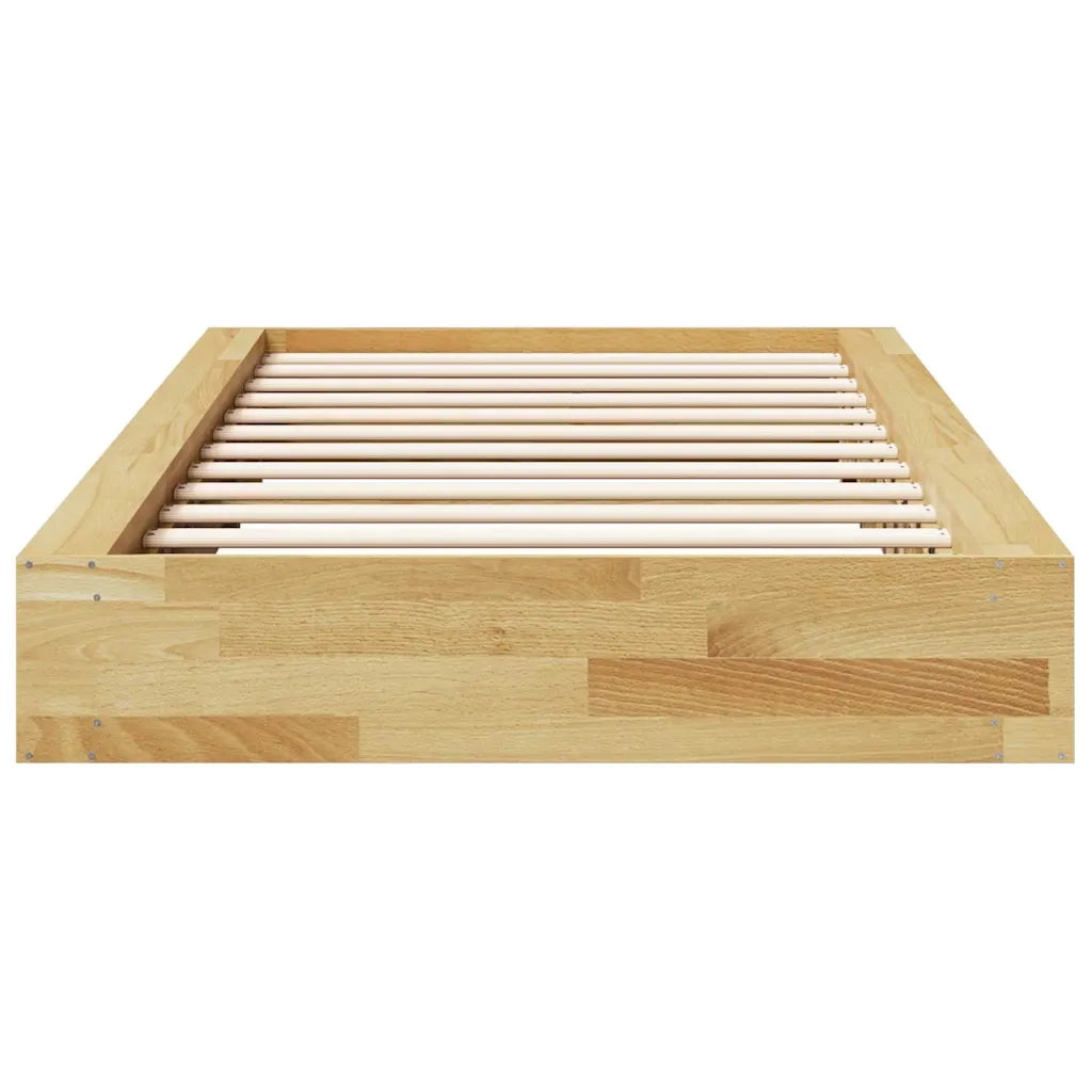 Struttura Letto Senza Materasso 90x190 cm in Legno di Rovere 3324129