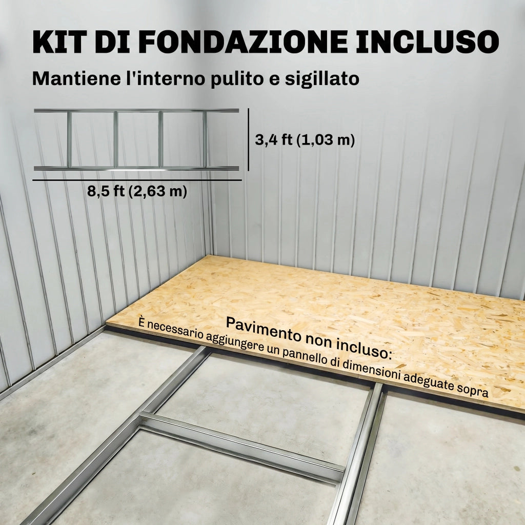 Gazebo Giardino in Polipropilene ¨C Zephmum ¨C Verde 277x195x192 cm