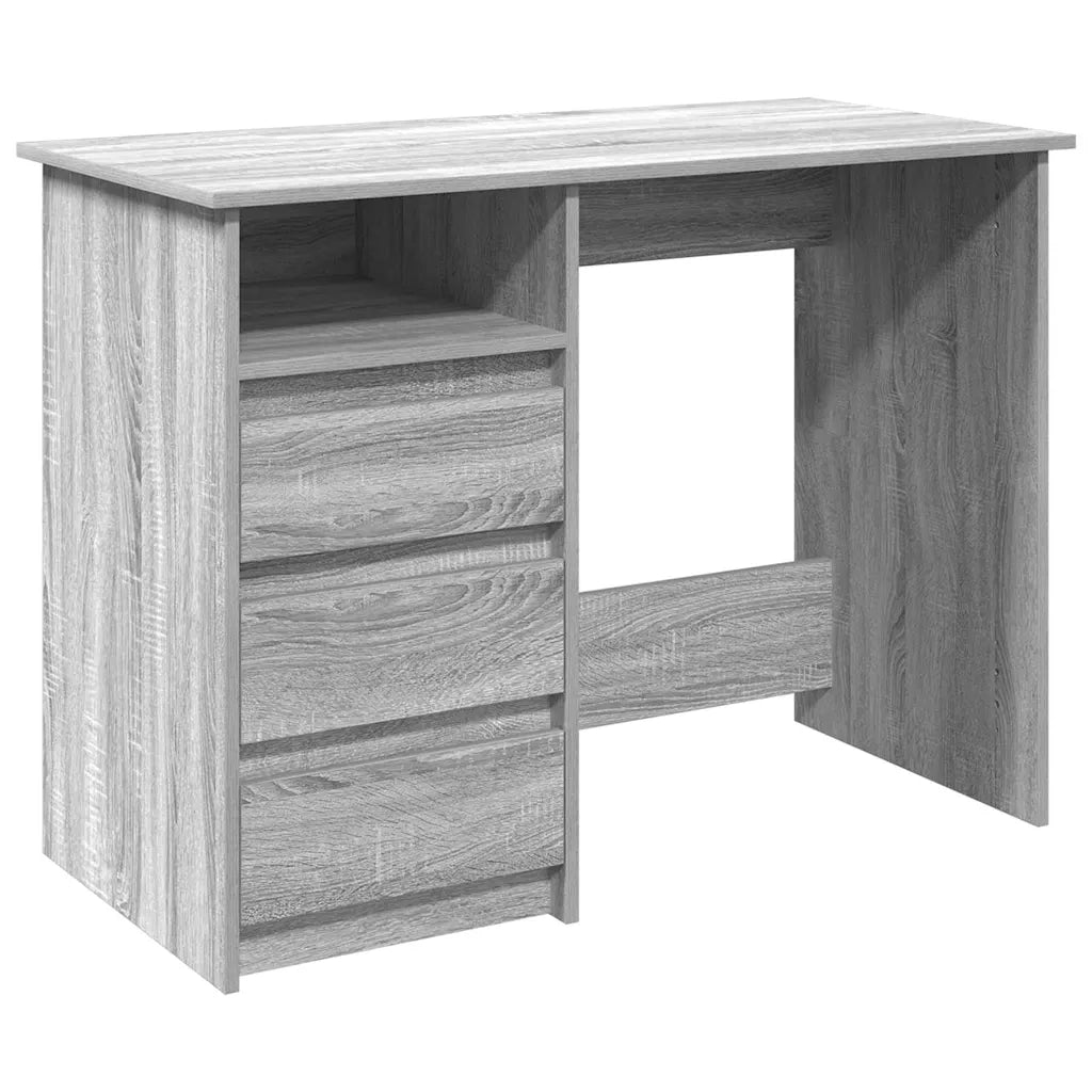 Scrivania Grigio Sonoma 102x50x75 cm in Legno Multistrato 860468