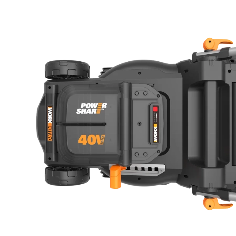 Rasaerba a Batteria 40V WG737E Nitro Brushless Taglio 37 cm 2 in 1 per Giardini fino a 550 m² con Cesto 40L - Worx