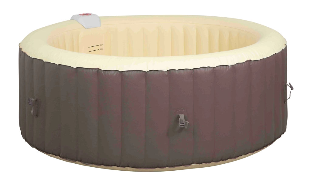 Vasca Idromassaggio da Esterno Gonfiabile Riscaldata 2-4 Posti Ø180x65 cm Ease.Zone Marrone