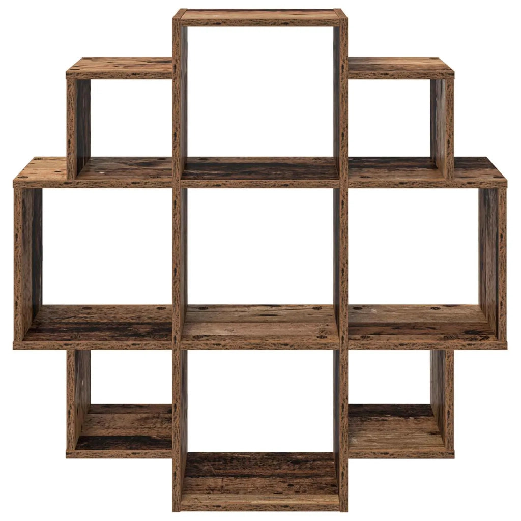 Scaffale da parete Legno antico 90 x 25 x 90 cm 8012178