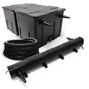 Set Biofiltro per laghetto 60000l Chiarificatore UVC 72W Tubo 5 m