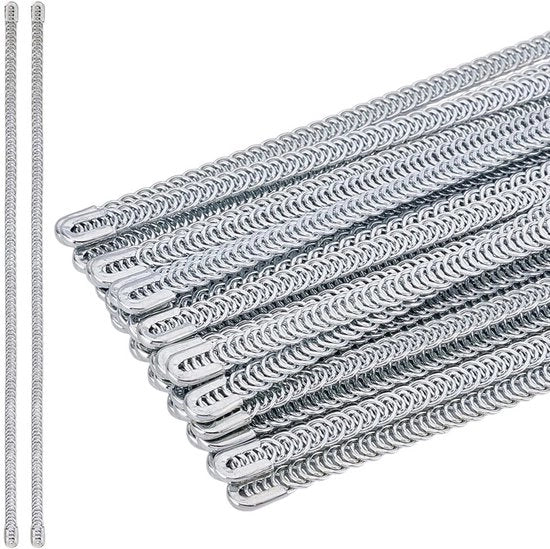 Corsetto Metallico 30 Pezzi - Acciaio Inossidabile - Resistente/Flessibile - Dimensioni 5,5 mm x 240 mm x 1,5 mm - Per Abito/Ricamo - Equilibrio Perfetto Tra Rigidezza e Comfort - Corsettone