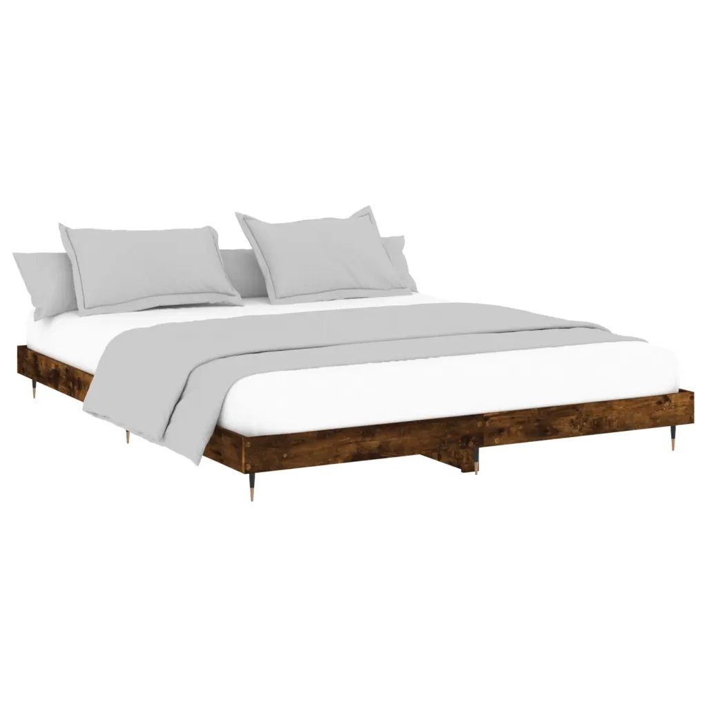 Giroletto senza Materasso Rovere Fumo 120x200 cm in Truciolato 832154