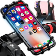 Supporto per Telefono cellulare universale per bicicletta - silicone - compatibile con schermi da 3.5 a 6.5 pollici - supporto per telefono cellulare rotativo 360° per motocicletta