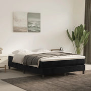 Materasso a Molle Insacchettate-Materasso per letto Nero 140x190x20 cm in Velluto