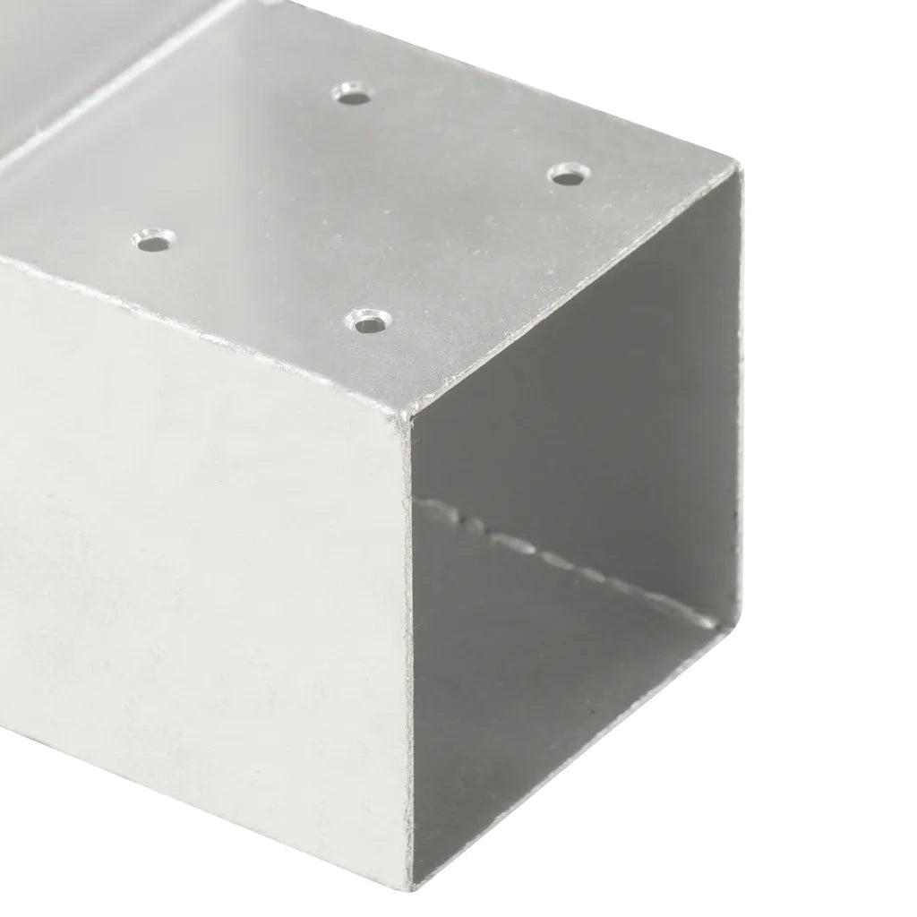 Connettore per Pali a Forma di L in Metallo Zincato 101x101 mm cod mxl 64068