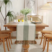 Tavolo da pranzo in tessuto con punti - tovaglia rustica - stile bohemiano tavolo da pranzo in tessuto con punti - decorazione da tavola per feste, matrimoni, ristoranti (33x92cm)