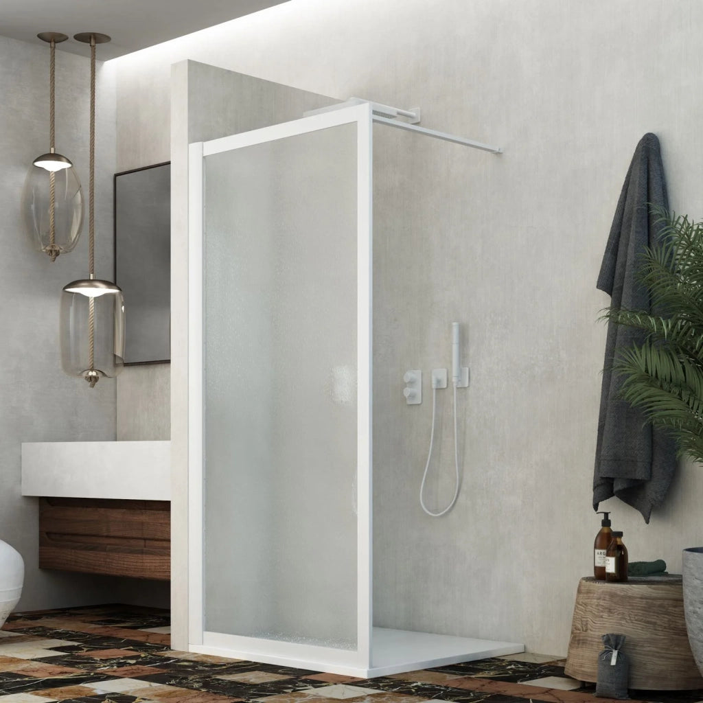 Parete doccia Walk-in Lato 110 CM H 190 in Acrilico mod. Beatrix Profilo