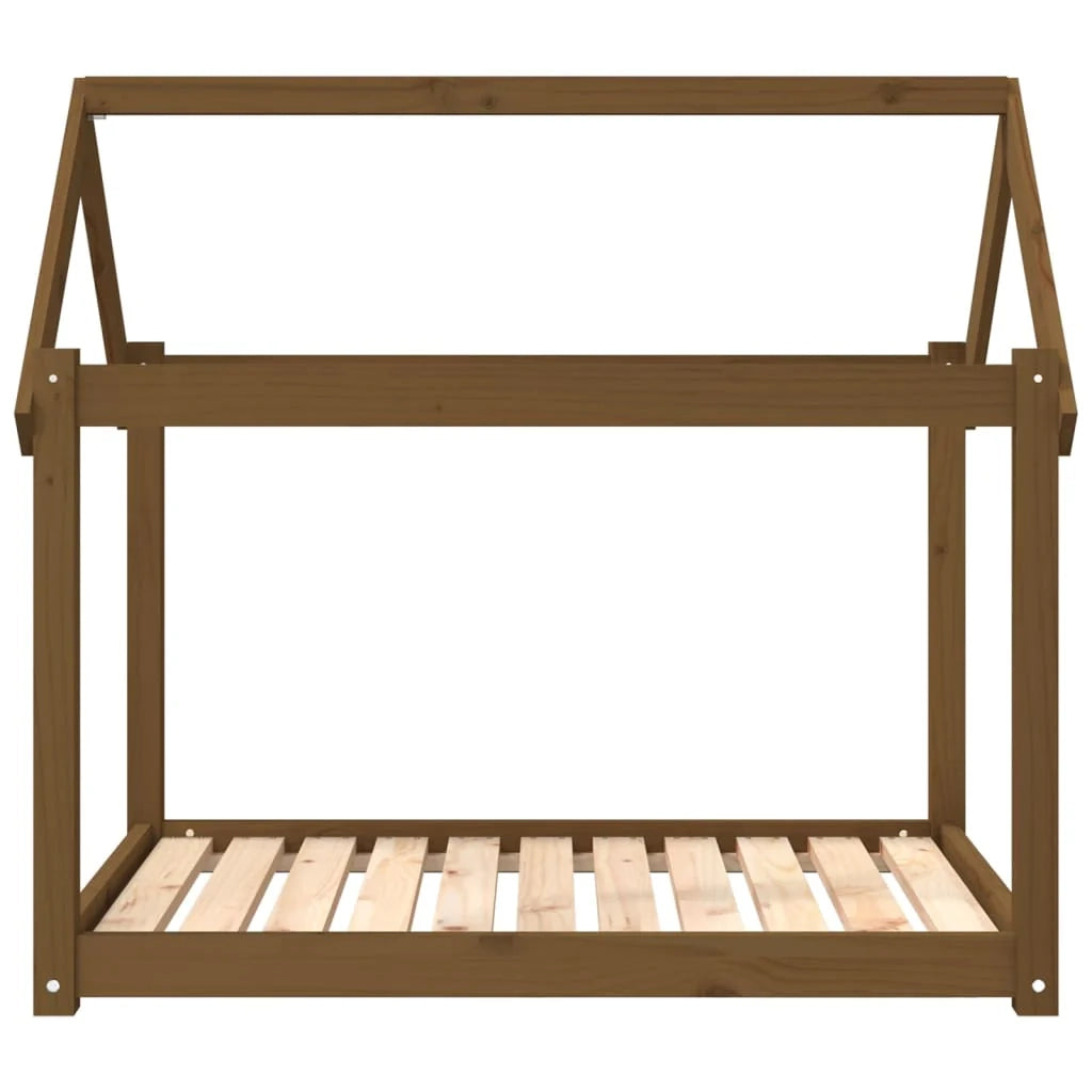 Divano letto per cani comodo 101 x 70 x 90 cm in legno massello di pino marrone 02_0042617