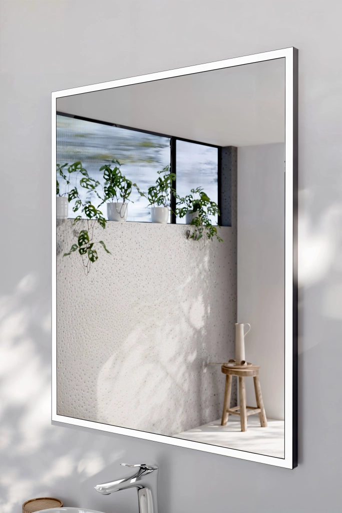 Specchio LED con cornice 68 x 83 x 3 cm