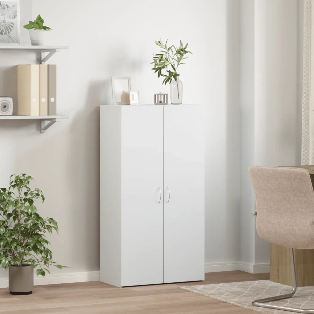 Schedario Bianco 60x32x115 cm in Legno Multistrato CFW3416898