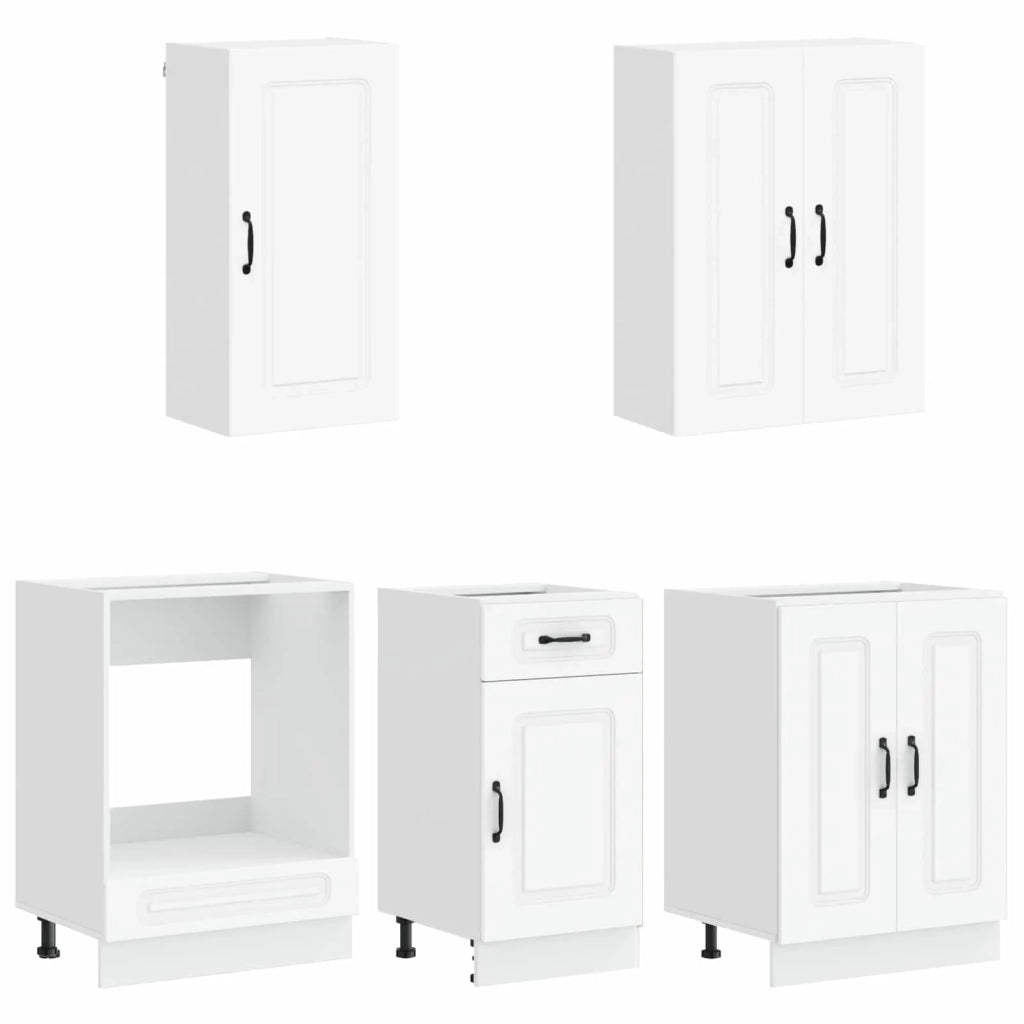 Unità Cucina KALMAR 5 pcs Bianco Legno ingegnerizzato 3438235