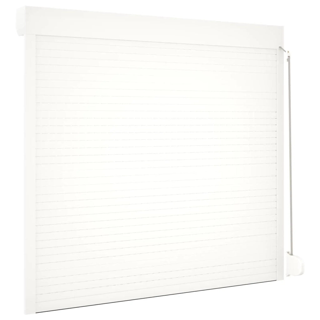 Persiana a rullo Bianco 160 x 150 cm Alluminio e poliuretano