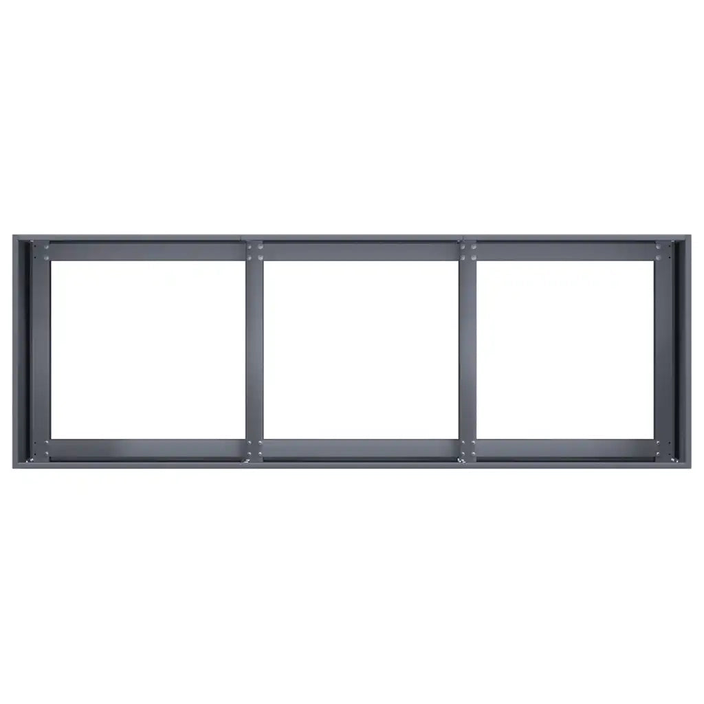 Fioriera Antracite 120x40x40 cm Acciaio laminato a freddo 860677