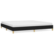 Letto matrimoniale | Letto per adulti | Giroletto senza Materasso Nero 200x200 cm in Tessuto