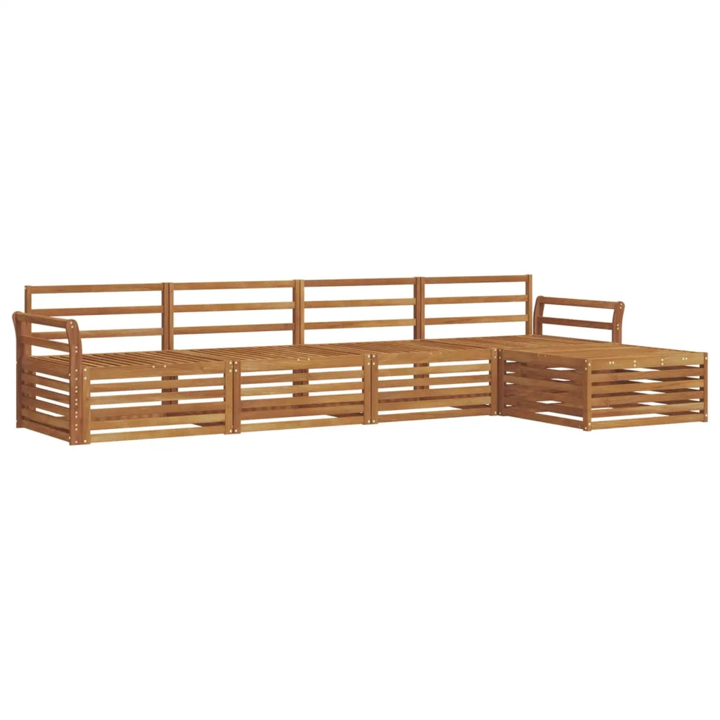 Set di divani da esterno 5 pcs Naturale
