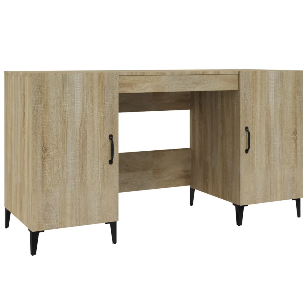 Scrivania Rovere Sonoma 140x50x75 cm in Legno Multistrato 812774