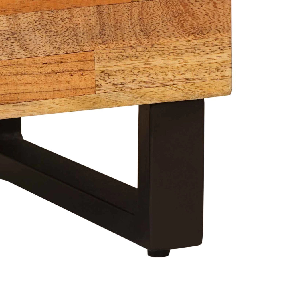 Mobiletto da bagno moderno in legno di mango pratico contenitore 38 x 33 x 160 cm stile contemporaneo legno marrone 02_0057820