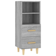 Credenza | Madia | Buffet da pranzo | Armadio da pranzo Grigio Sonoma 34,5x34x90 cm in Legno Multistrato