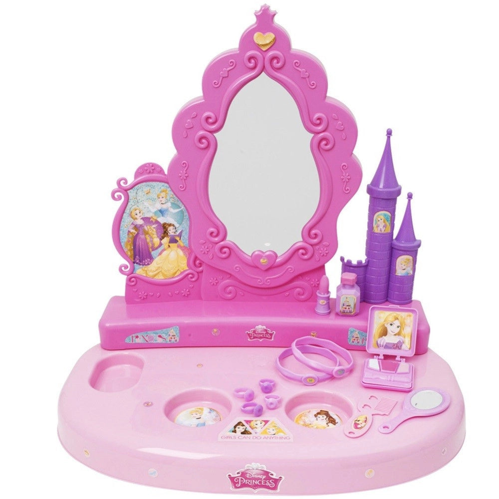 Trade Shop - Specchiera Da Tavolo Principesse Disney Altezza 42 Cm Con Accessori Bambine -