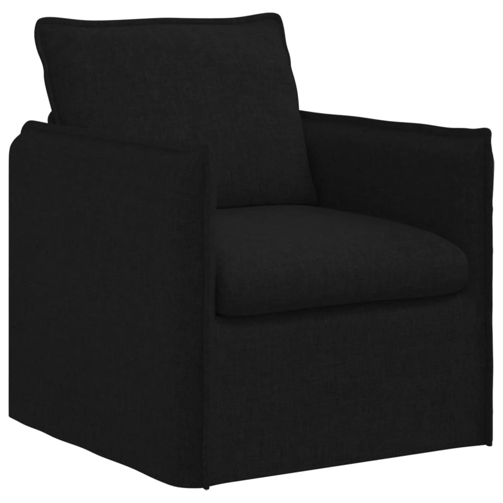 Divano Nero 195 x 82 x 85 cm Tessuto