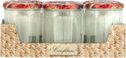 Set di contenitori in vetro con coperchio - 385 ml - confezione da 6 - conservazione