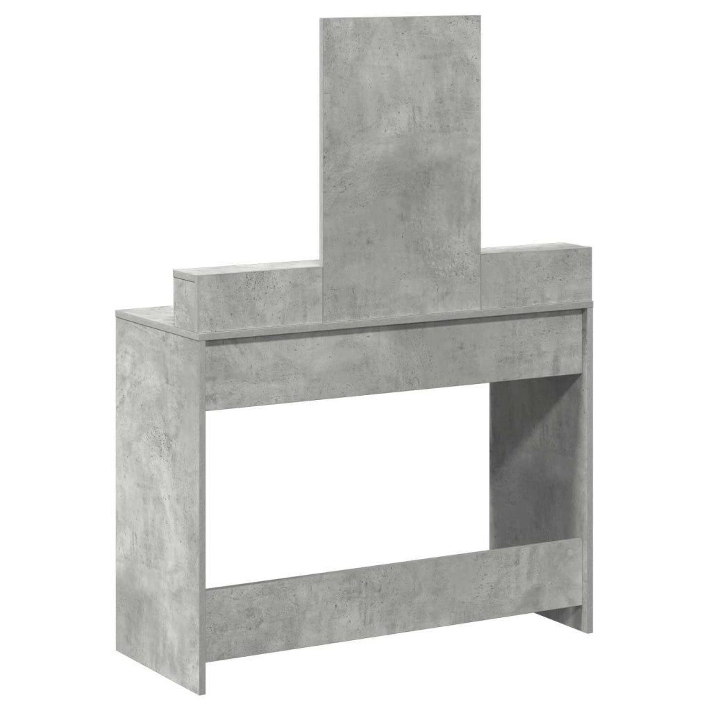 Tavolo da Trucco con cassetto Grigio cemento 100 x 41 x 140 cm 865148