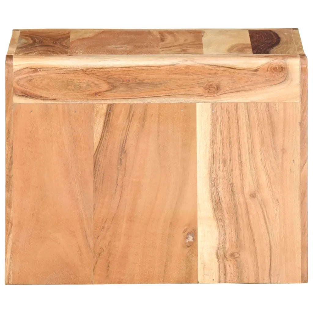 Tavolino Laterale 40x40x30 cm in Legno Massello di Acacia cod mxl 11562