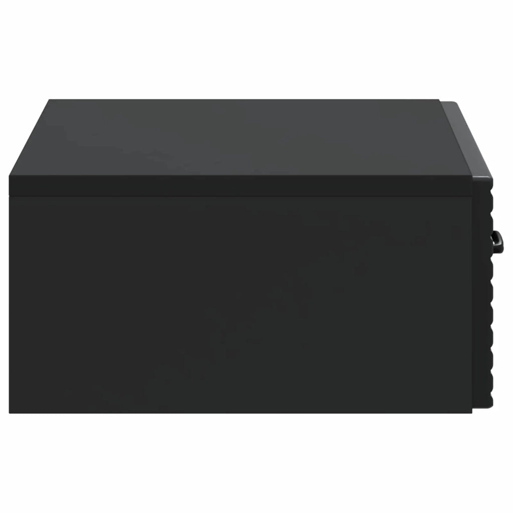 Tavolino da Parete Laterale Nero 59 x 34,5 x 17 cm 898656