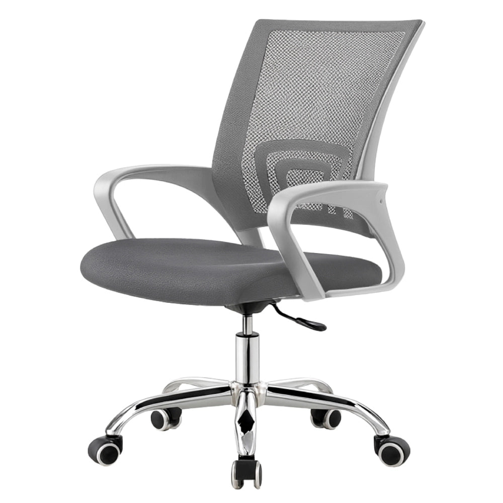 Sedia da Scrivania Ufficio ergonomica girevole imbottita Schienale a rete Bianca TAMPA