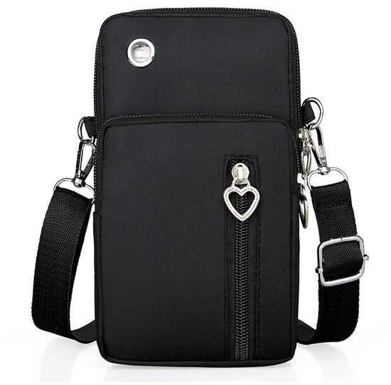 Borsa portatile, piccola borsa per donna - Borsa per telefono - donna - Una piccola borsa - nera