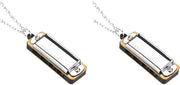 Mini Armonica a Catena Portatile 4 Fasi Armonica Strumento Musicale Decorativo Gadget per Bambini e Adulti - 2 Pezzi - Contenuto HTML.