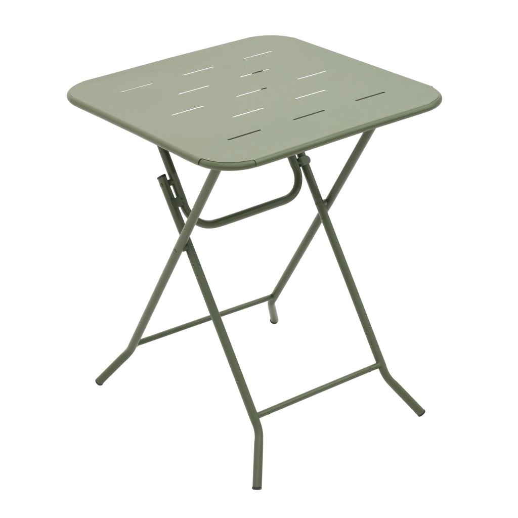 SET BISTROT PIEGHEVOLE 3 PEZZI 2 SEDIE E 1 TAVOLO 60x60x73 cm VERDE