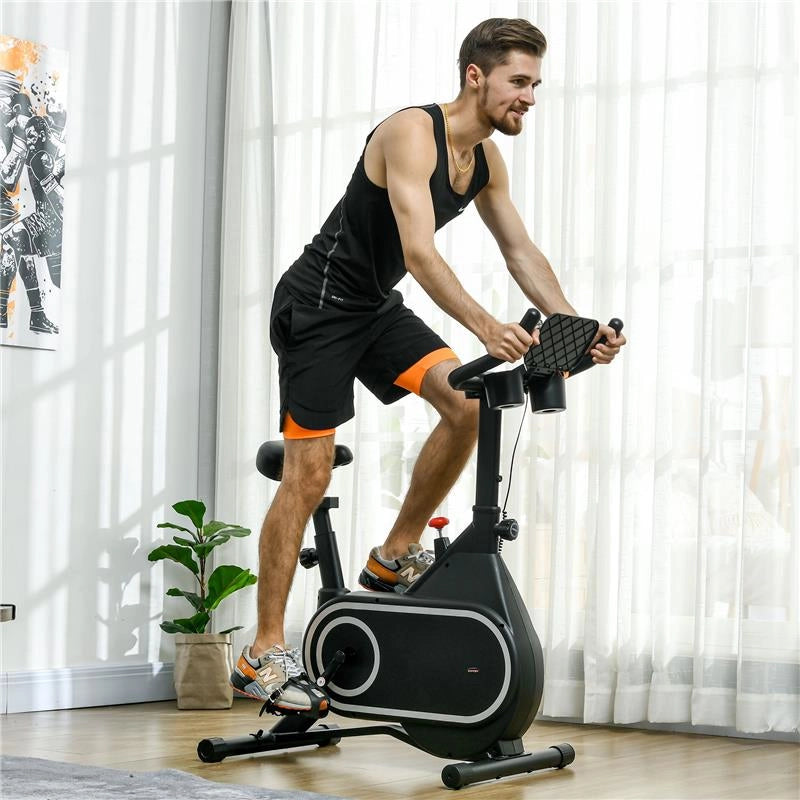 CYCLETTE MAGNETICA CON VOLANO DA 4KG, MANUBRIO E SELLINO REGOLABILI, 8 LIVELLI DI RESISTENZA