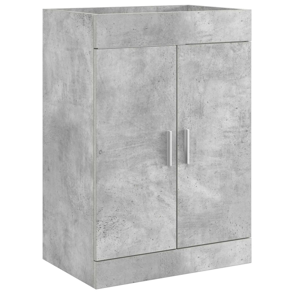 Mobiletto da Bagno Sotto Lavabo Grigio Cemento 890691