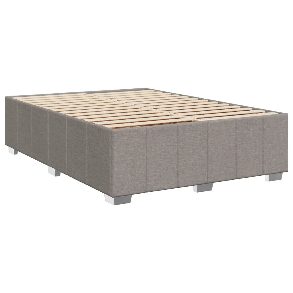 Giroletto a Molle con Materasso Tortora 160x200 cm in Tessuto 3287123