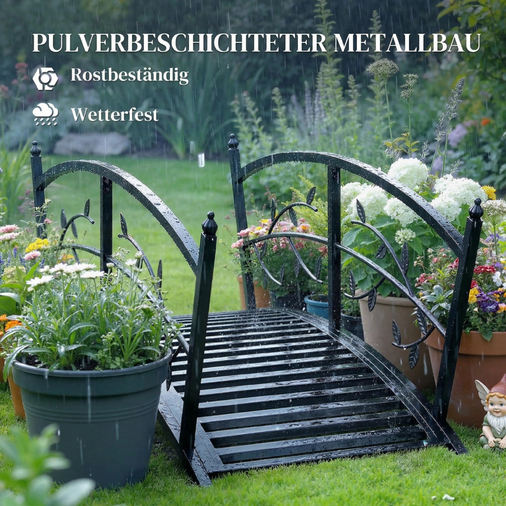 Ponticello da Giardino in Metallo Antracite ¨C zephmum ¨C 120 cm