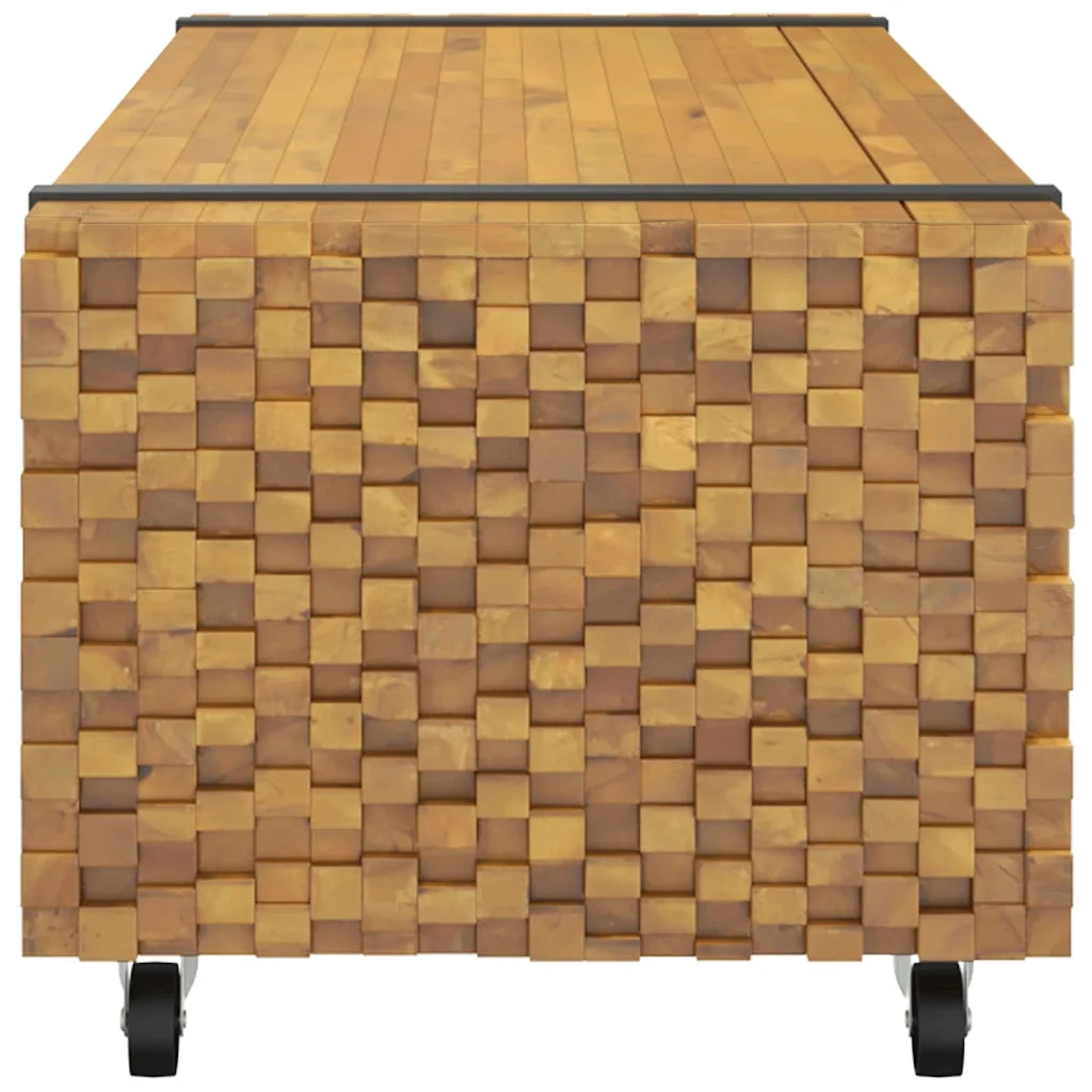Tavolino da Salotto 110x45x35 cm in Legno Massello di Teak