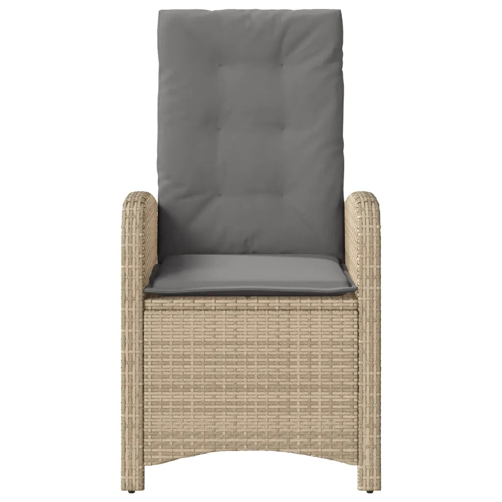 Set da BistrÃ² 3 pz con Cuscini Beige Misto in Polyrattan