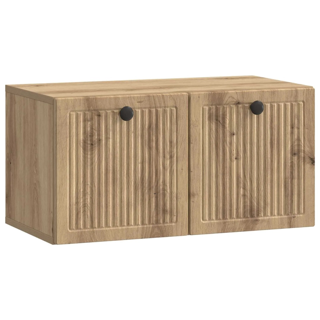 Mobile Porta TV da Muro Rovere Artigianale 59,5 x 31 x 30 cm 898034